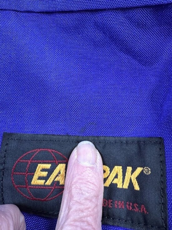 Vintage Eastpak 1990\'s USA Made Electric Purple 1990s Retro Rare Backpack main image 11